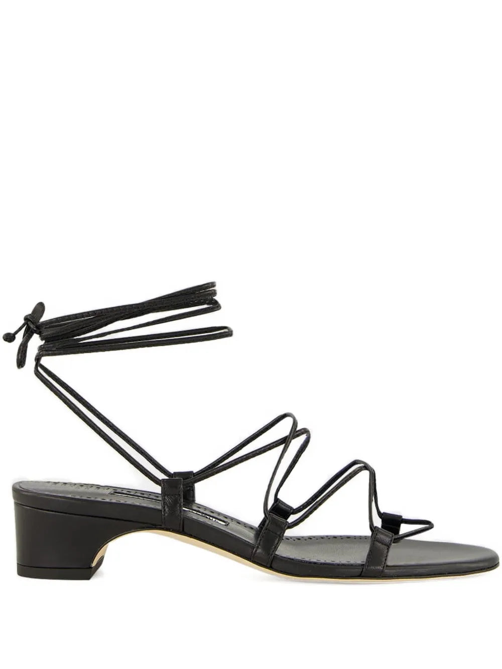 Manolo Blahnik lace-up block-heel sandals
